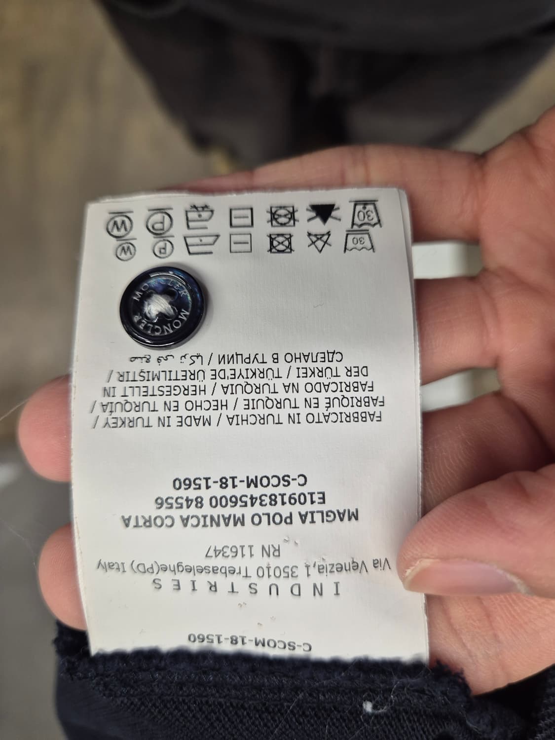 몽클레어 남성 폴로 티셔츠 네이비 L 상품이미지7