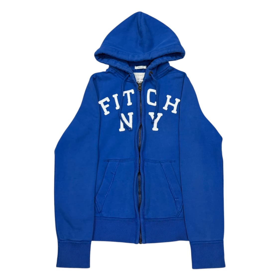 아베크롬비 빈티지 Y2K 스펠로고 기모 후드집업 블루 M 상품이미지1