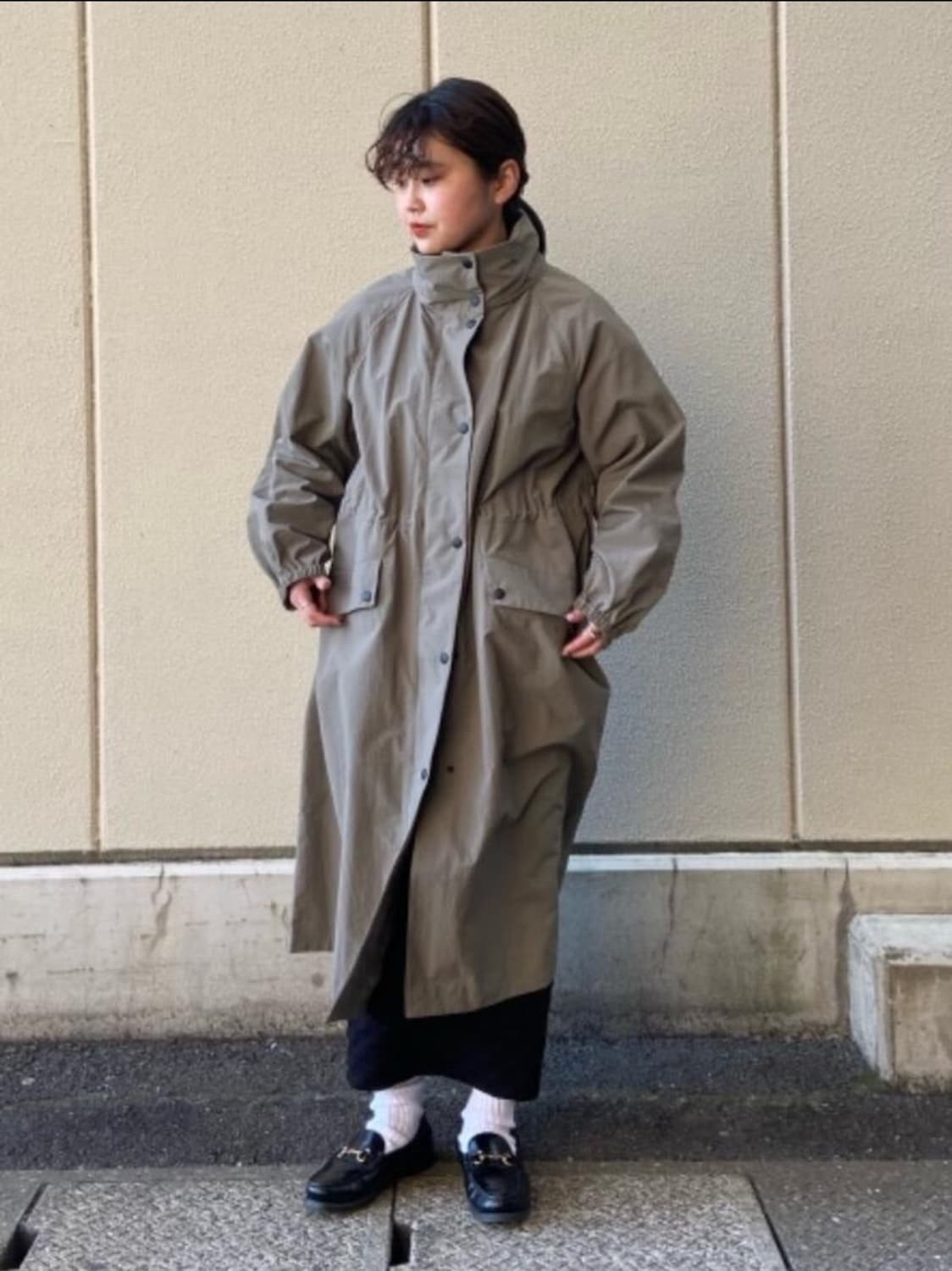 뷰티앤유스 나일론 후드 코트 상품이미지1