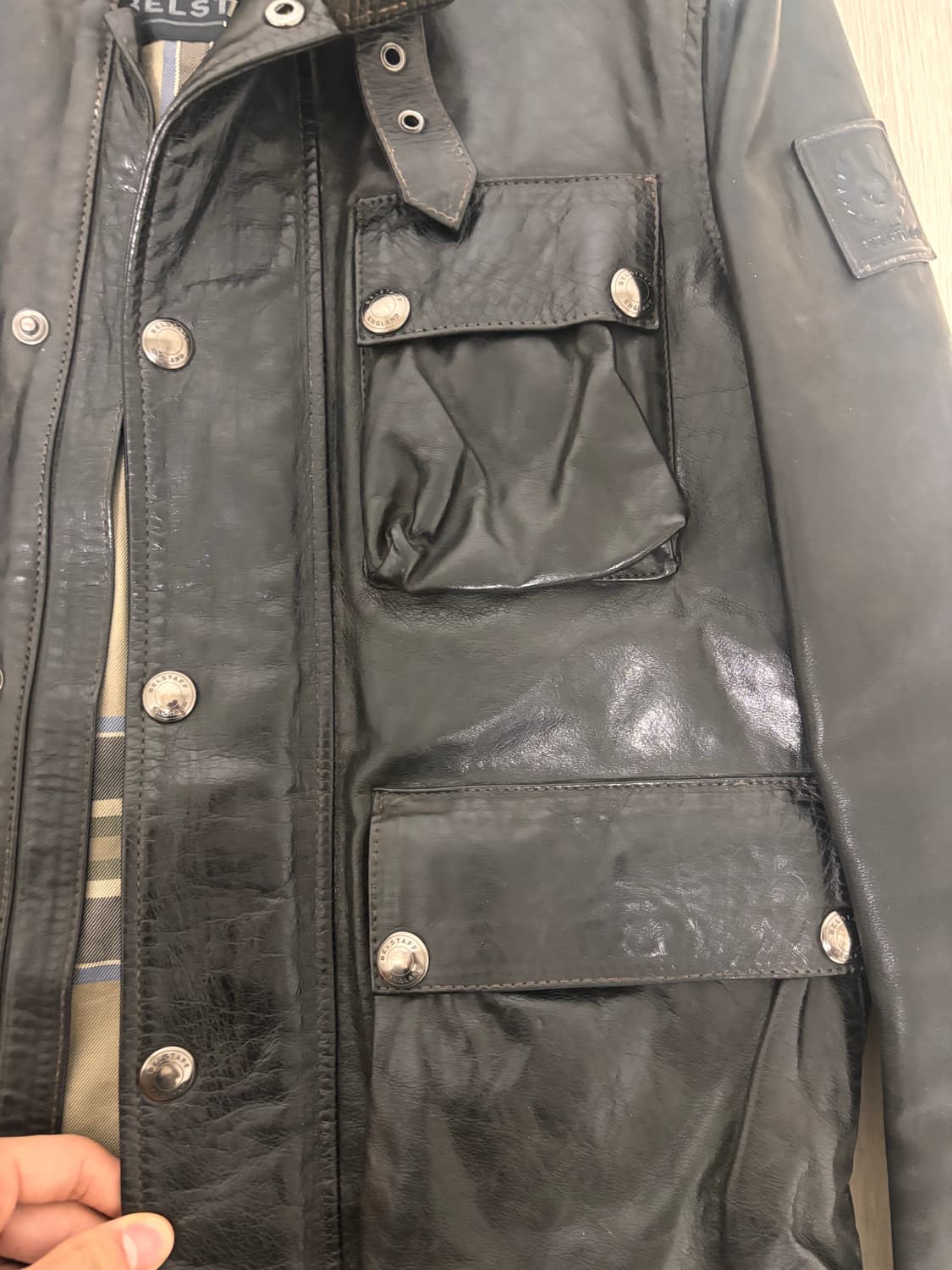 벨스타프 브레드 가죽자켓 상품이미지5