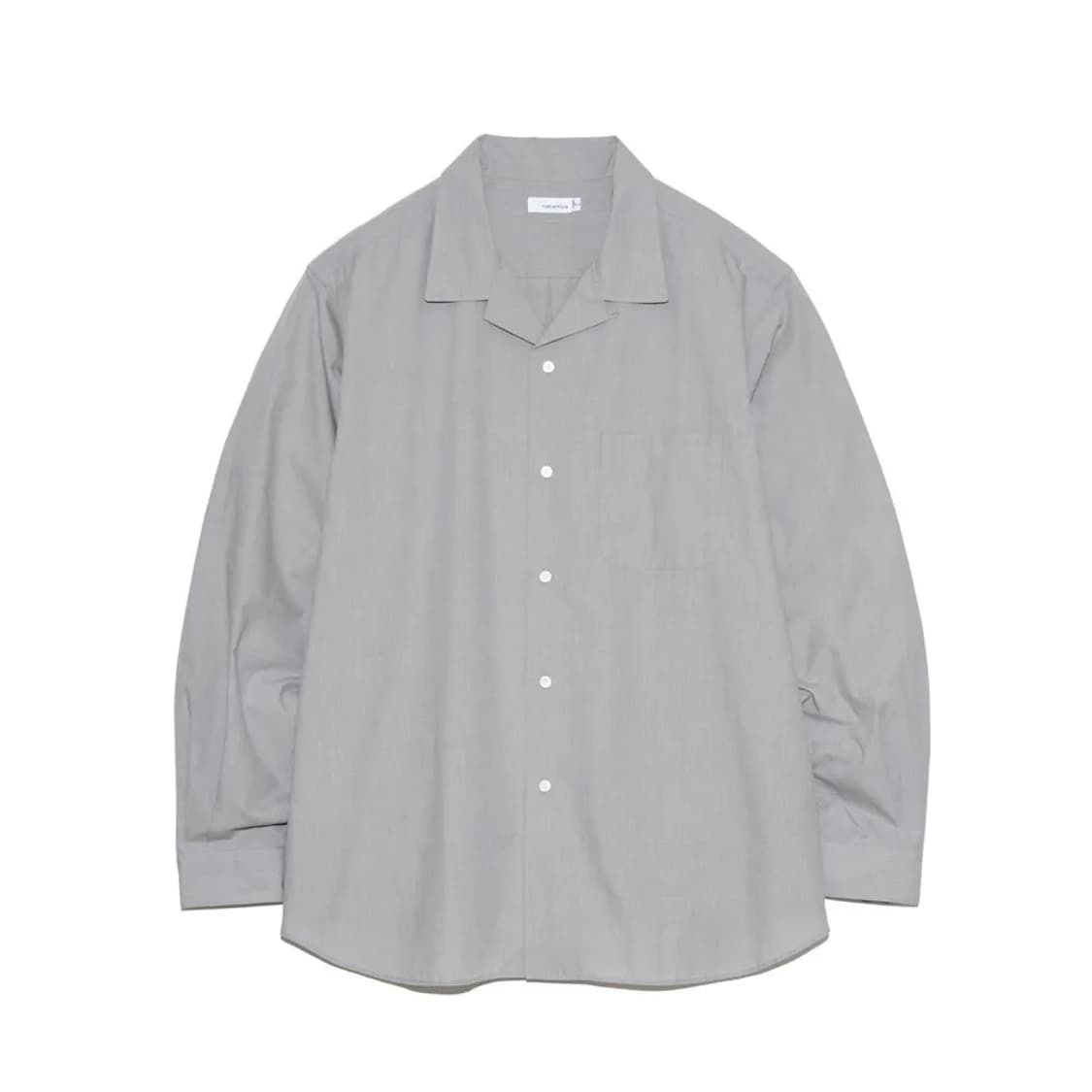[L][105] 나나미카 오픈카라 엔드 온 엔드 셔츠 그레이  상품이미지10