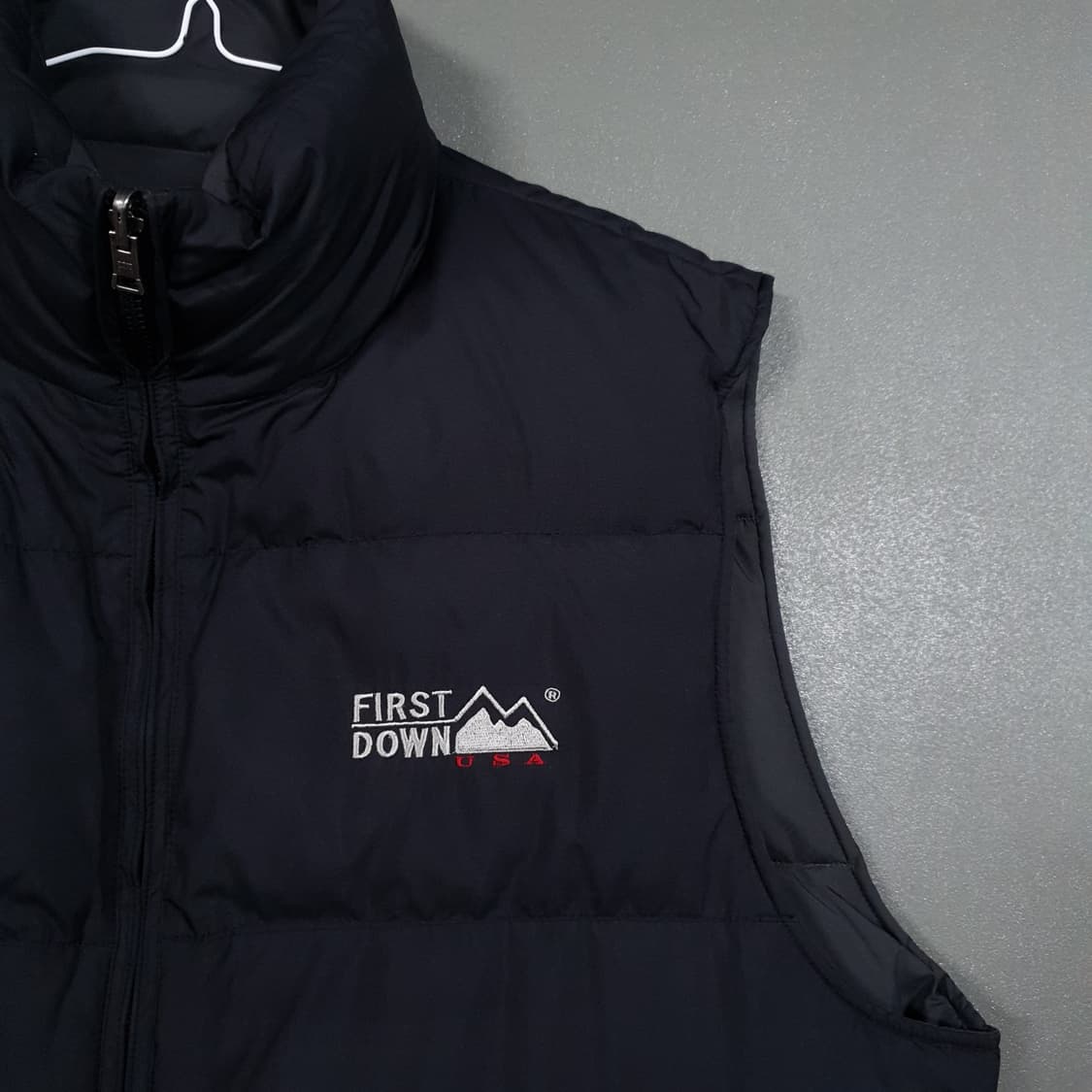 실측 2XL) 퍼스트다운 양면 리버서블 다운 조끼 패딩 베스트 검회 상품이미지4