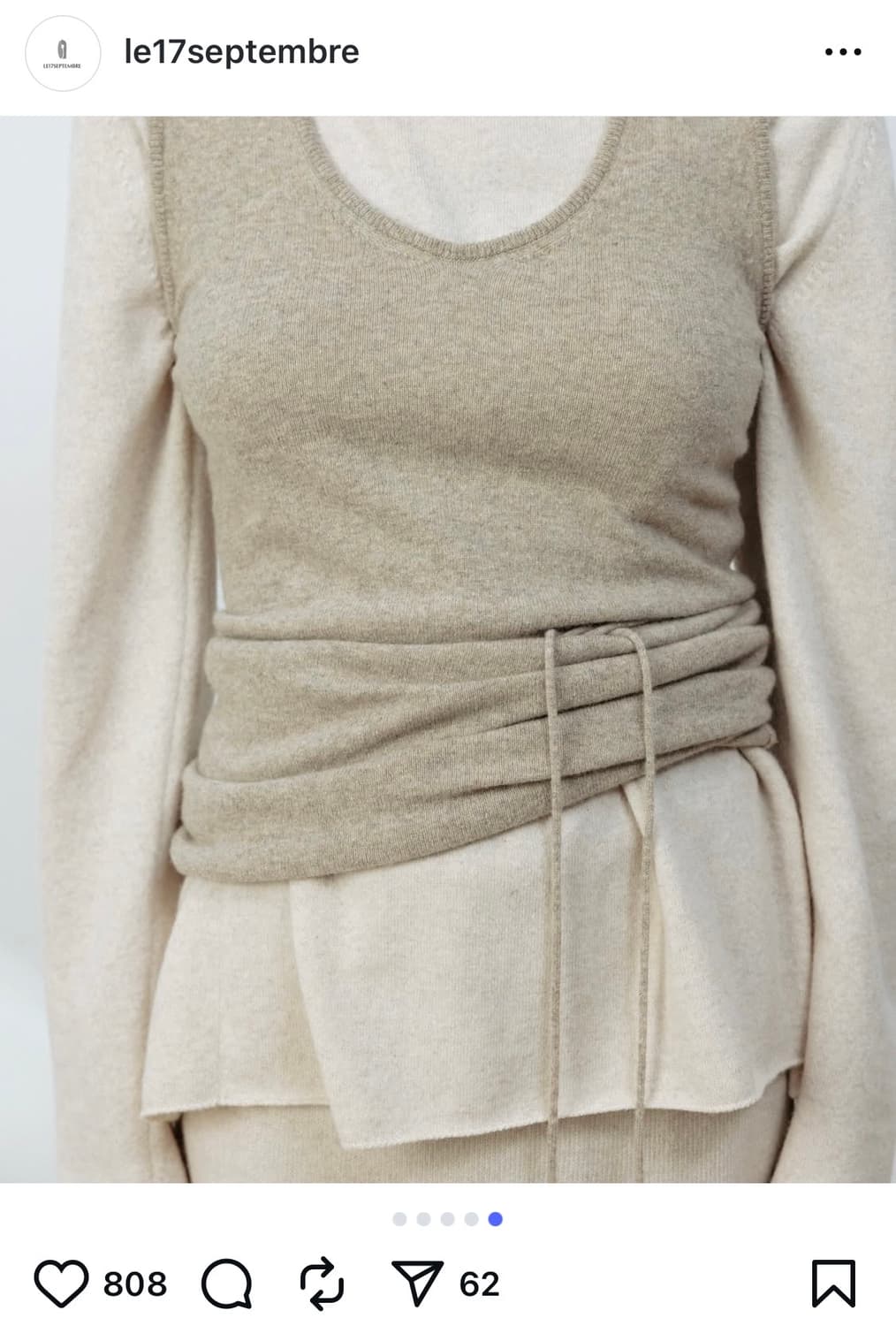 le17septembre 롱 스쿱넥 탑 상품이미지1