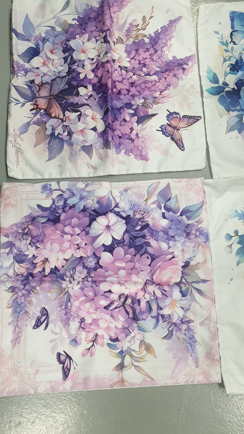 나비꽃쿠션커버 4개세트 상품이미지2