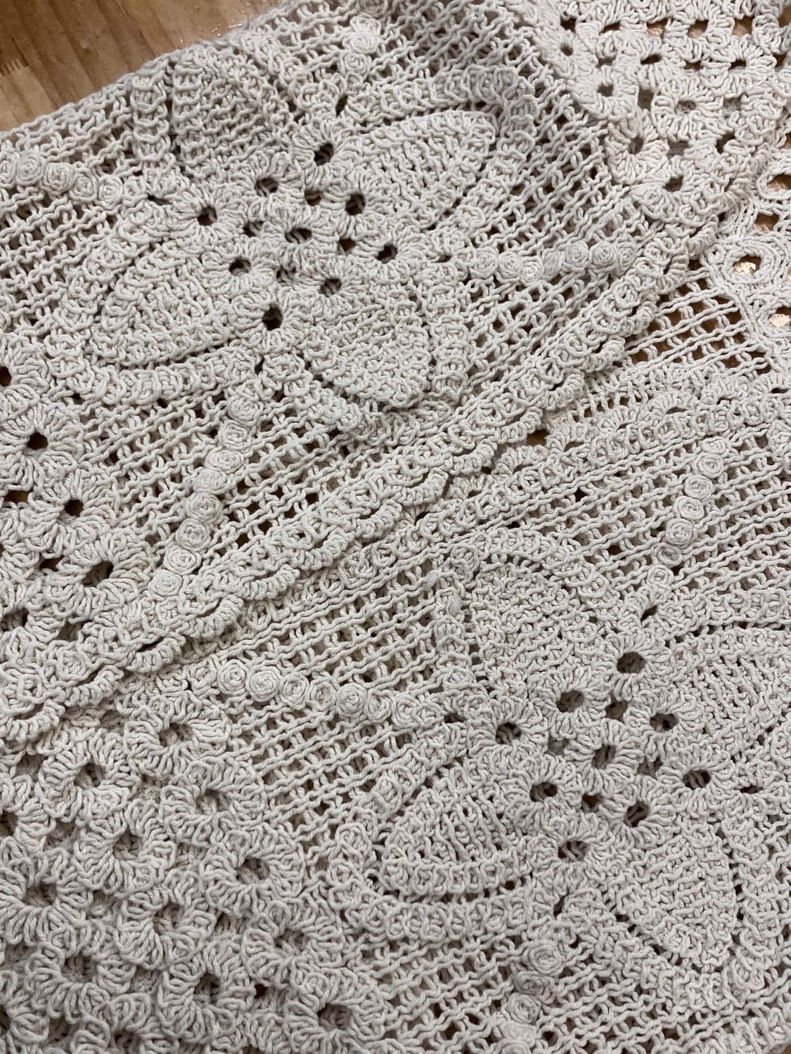 빈티지 뜨개 그물 니트 조끼 아이보리 #csz4105 상품이미지3