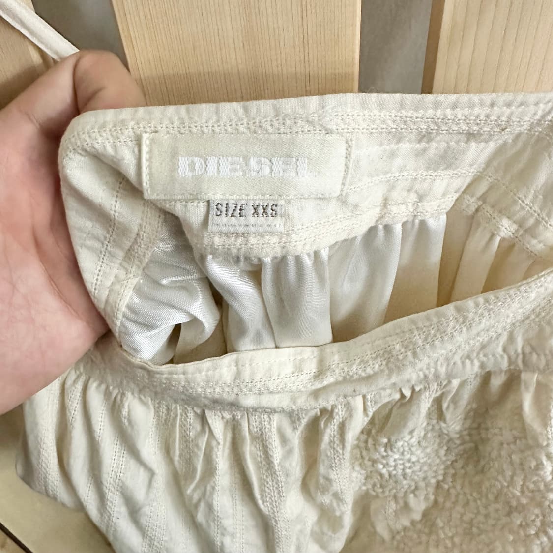 (XS) 디젤 레이스 나시 원피스 아이보리 상품이미지6