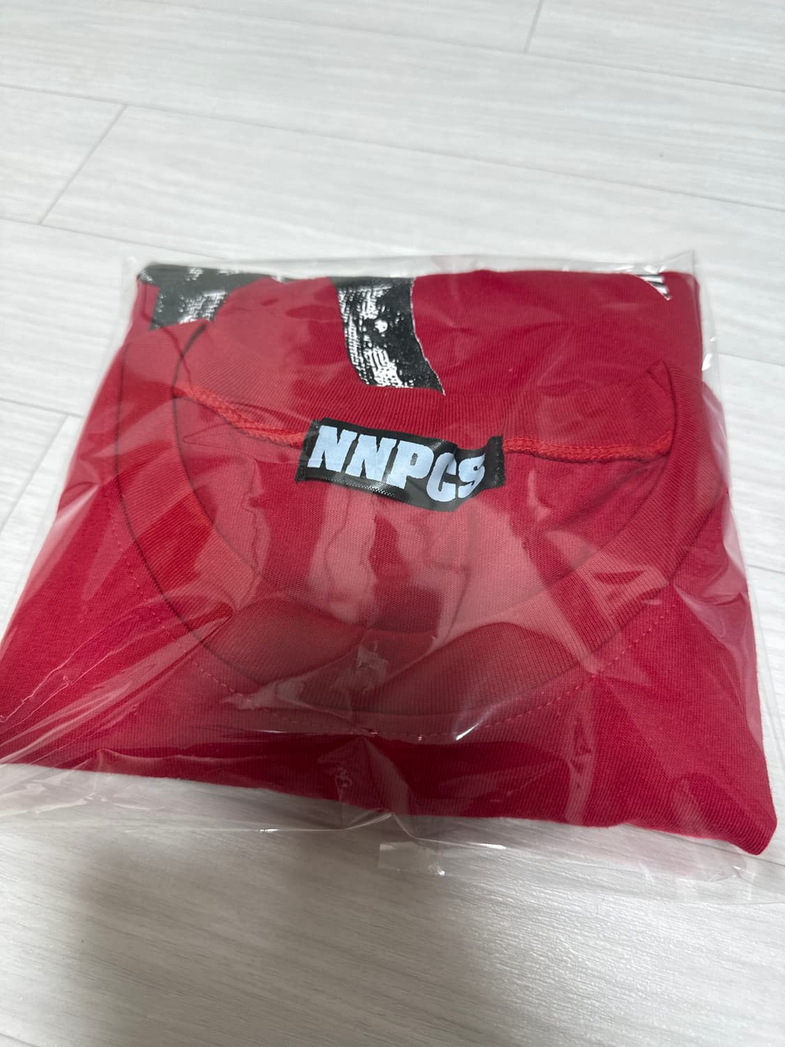 새상품) NNPCS 낫 노멀 롱슬리브 기타 프린팅 긴팔 티셔츠 레드 상품이미지2