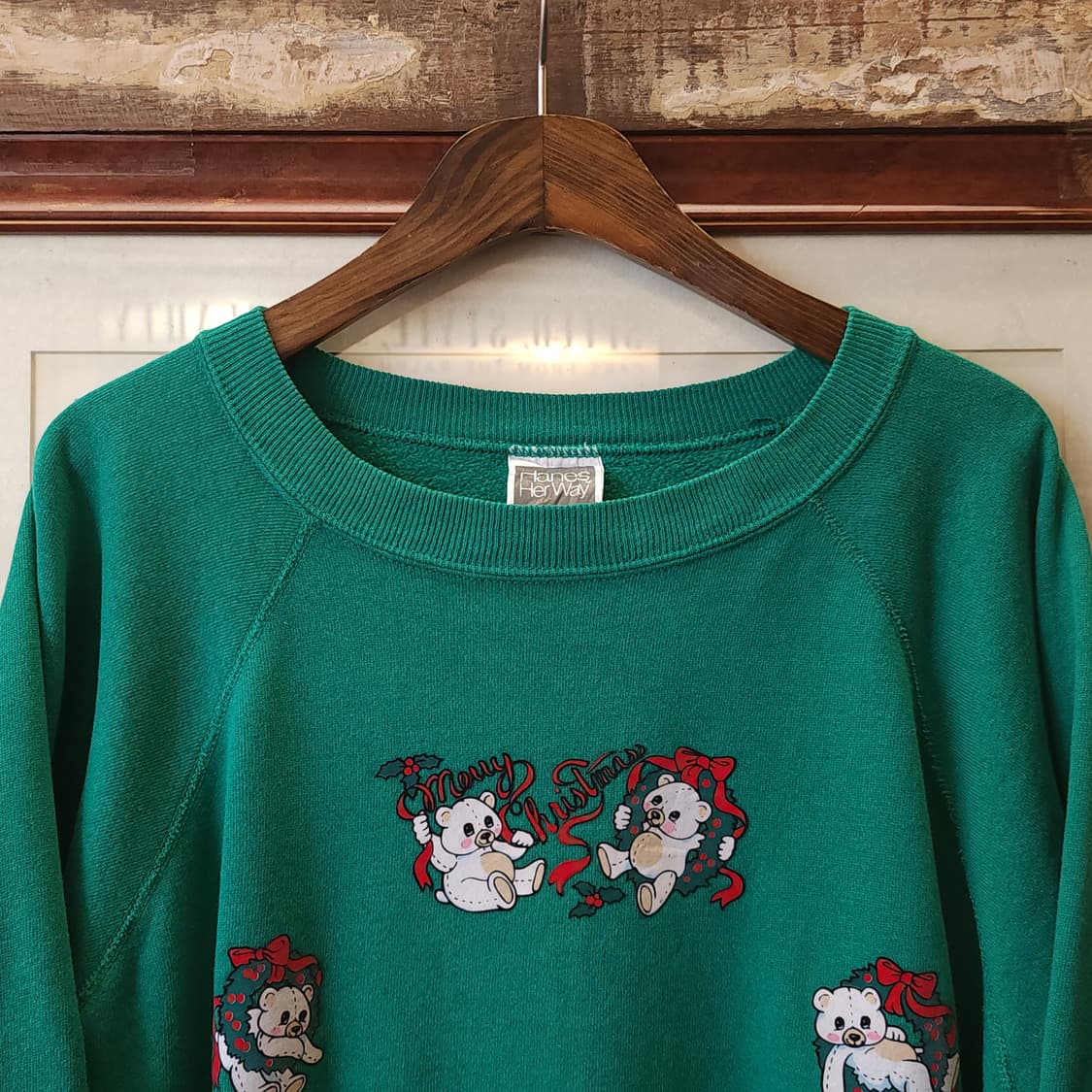 90s 헤인즈 빈티지 스웻셔츠 플레인 스웻셔츠 그린 xxl 상품이미지3