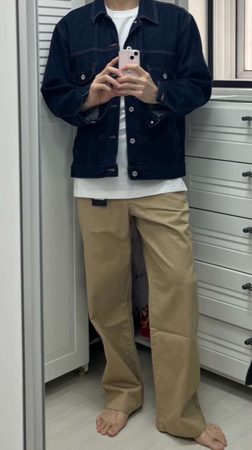 무신사 와이드 치노팬츠 30 [베이지] 상품이미지7