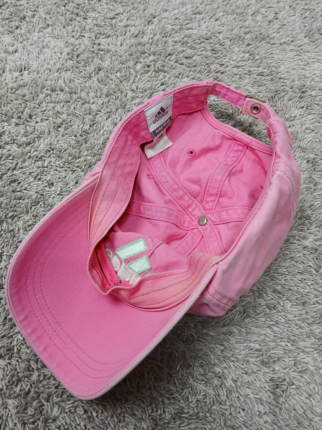 빈티지 아디다스 핑크 볼캡 상품이미지7