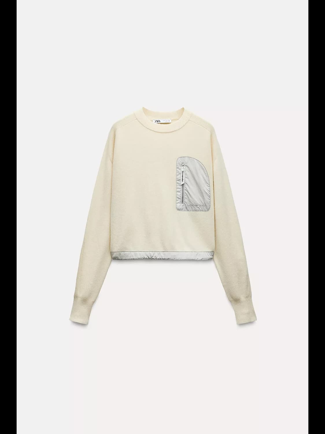 [M] 자라x앤드 원더 니트 울 블렌드 스웨트셔츠 에크루 상품이미지5