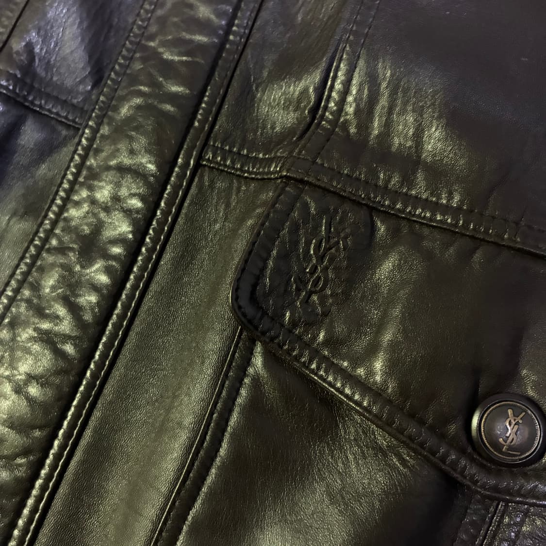 Ysl 입생로랑 양가죽 자켓 XL 상품이미지2