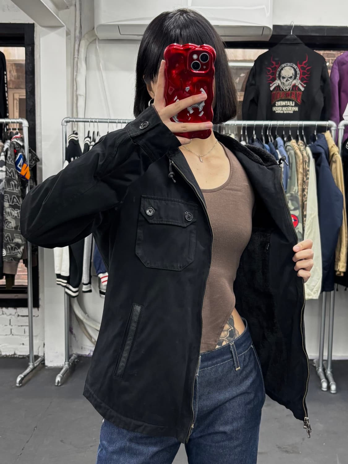 아르마니 익스체인지 투웨이 블랙 후드 자켓 상품이미지4