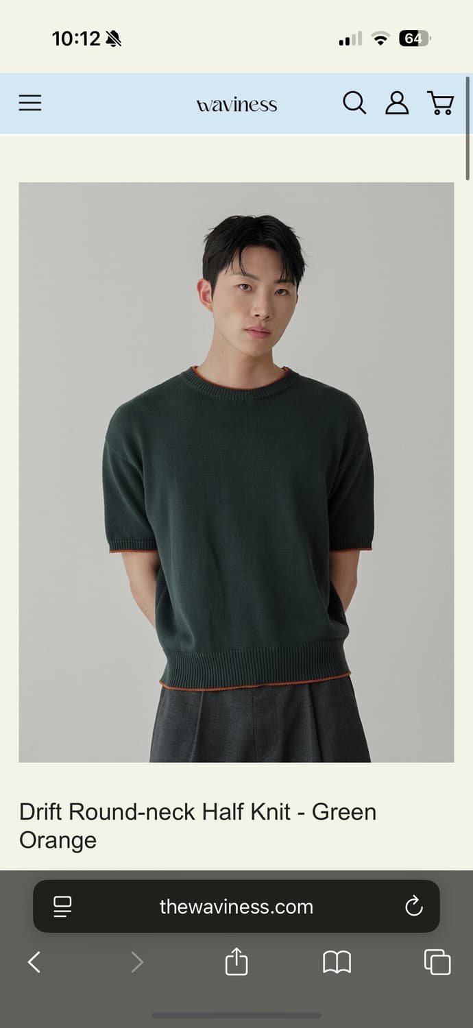 웨이비니스 반팔 니트 2사이즈 상품이미지1