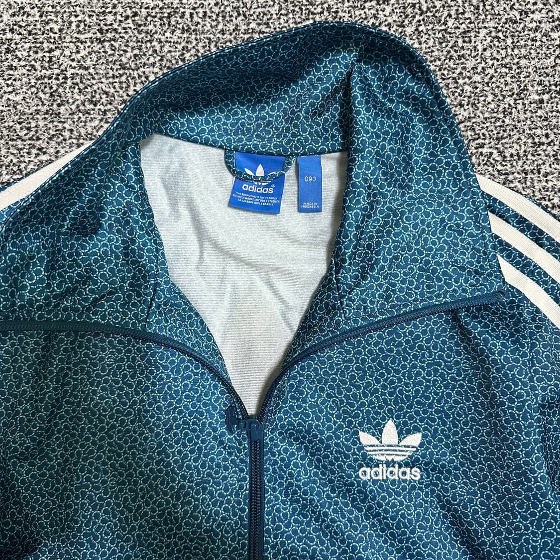 (90) 아디다스 삼선 파이어버드 패턴 트랙탑 져지 상품이미지2