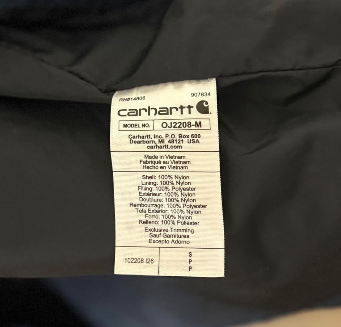 칼하트 레인 디펜더 경량패딩 상품이미지2