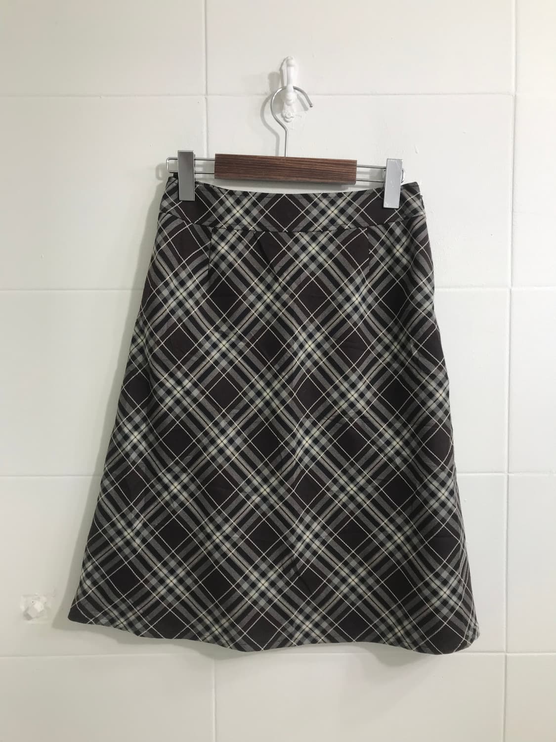 브라운 모카무스 모리걸 하이넥 코트 코디세트 상품이미지7