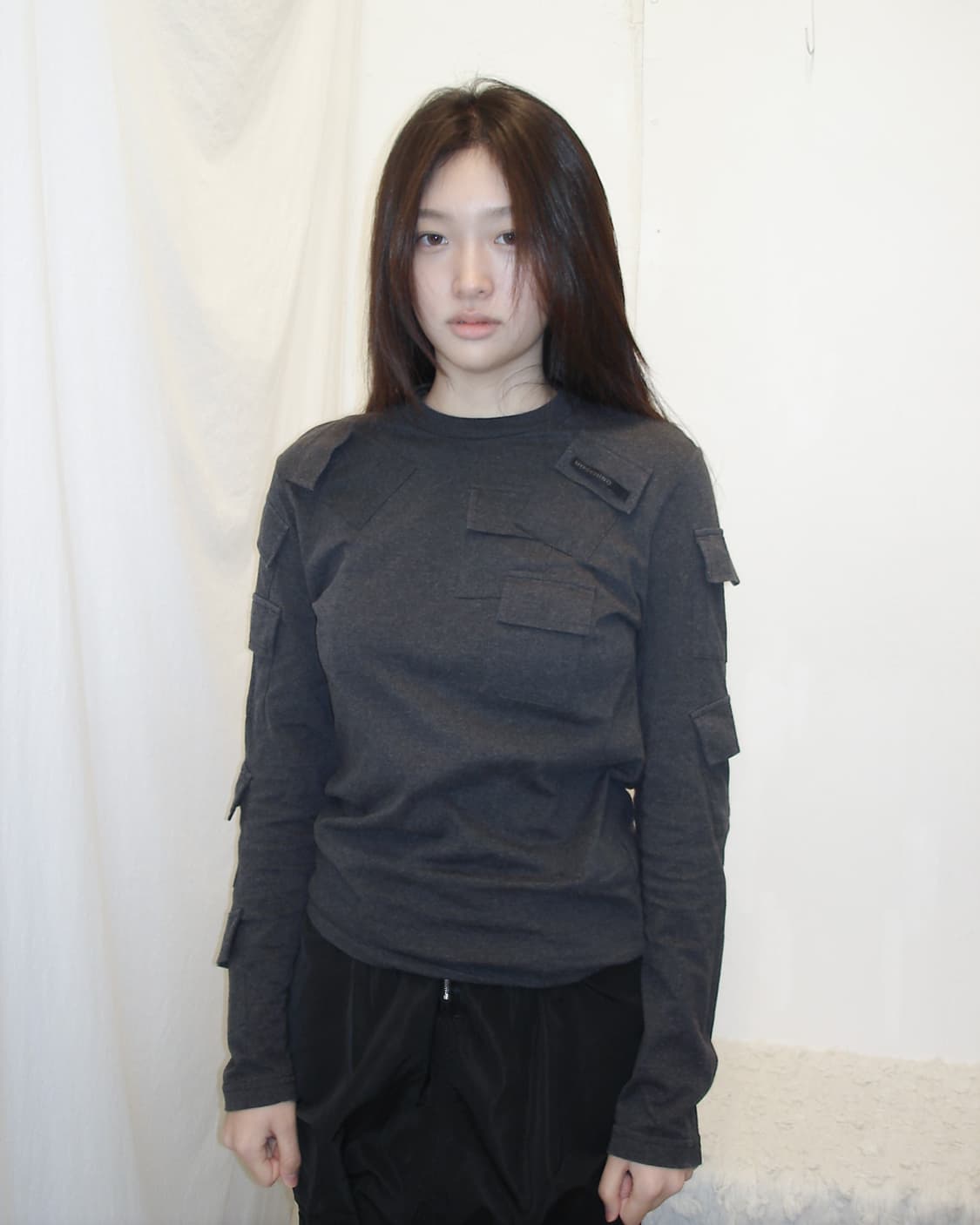 MOSCHINO multi-pocket long sleeve tee 상품이미지2