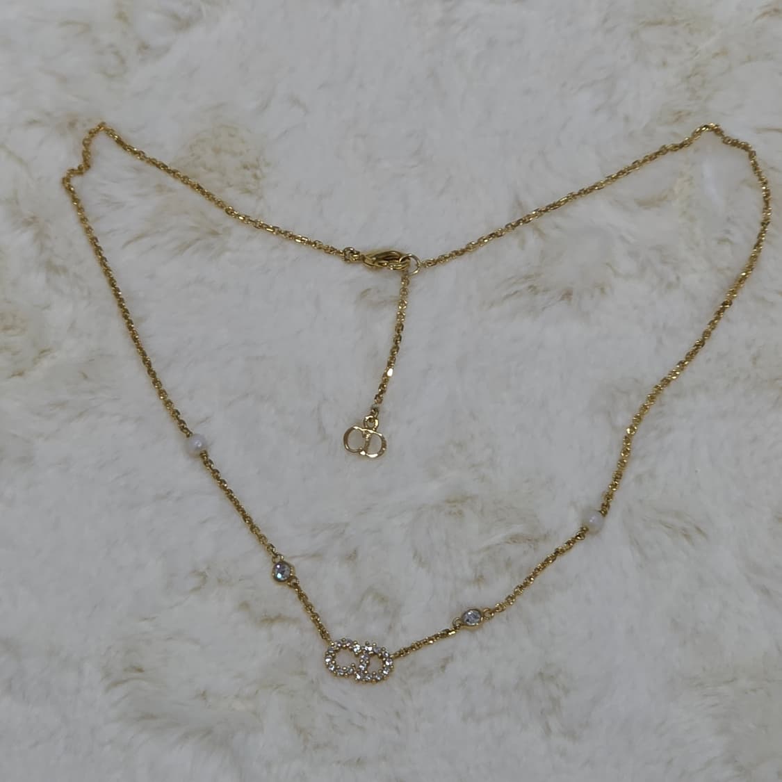 디올 금장 cd로고 클레어 디 룬 목걸이 상품이미지4