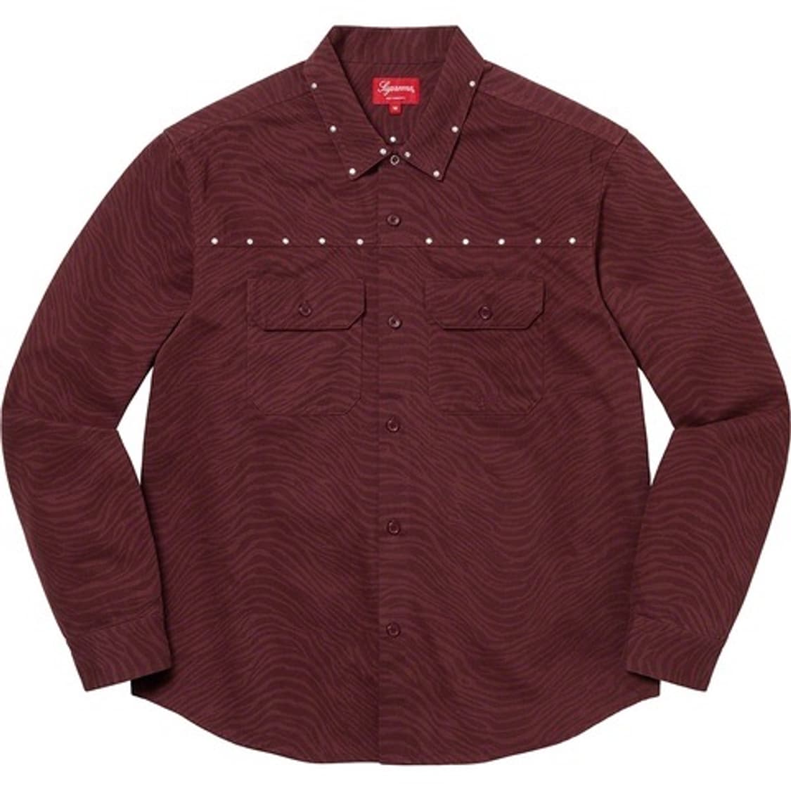 [M] 슈프림 스터드 워크 재킷 버건디 - 22FW 상품이미지1