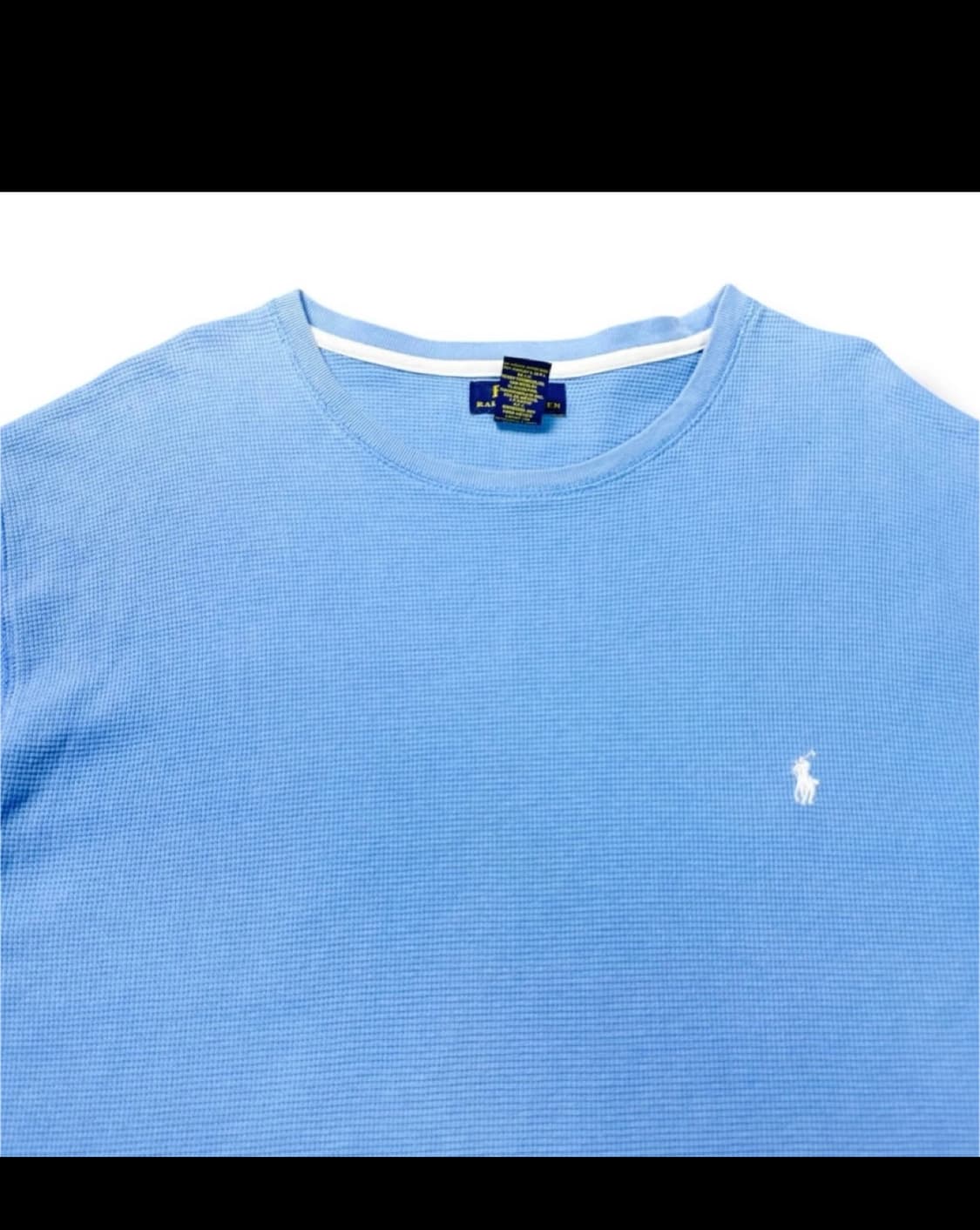 폴로 반팔 와플티 하늘색 상품이미지2