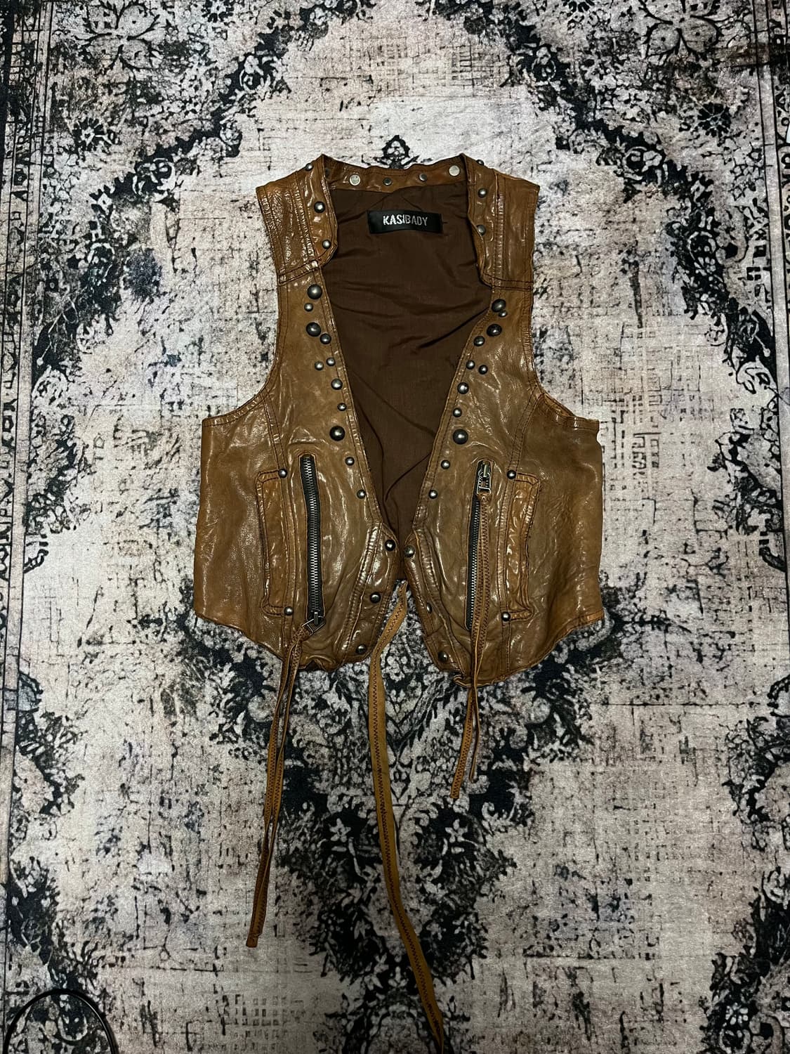 스터드 램 스킨 웨스턴 자켓 상품이미지6