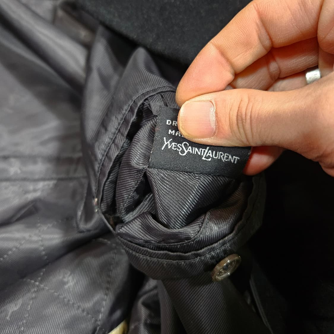 입생로랑(Y.S.L) 울 캐시미어 혼방 발마칸 코튼(내피 탈부착O) 상품이미지8