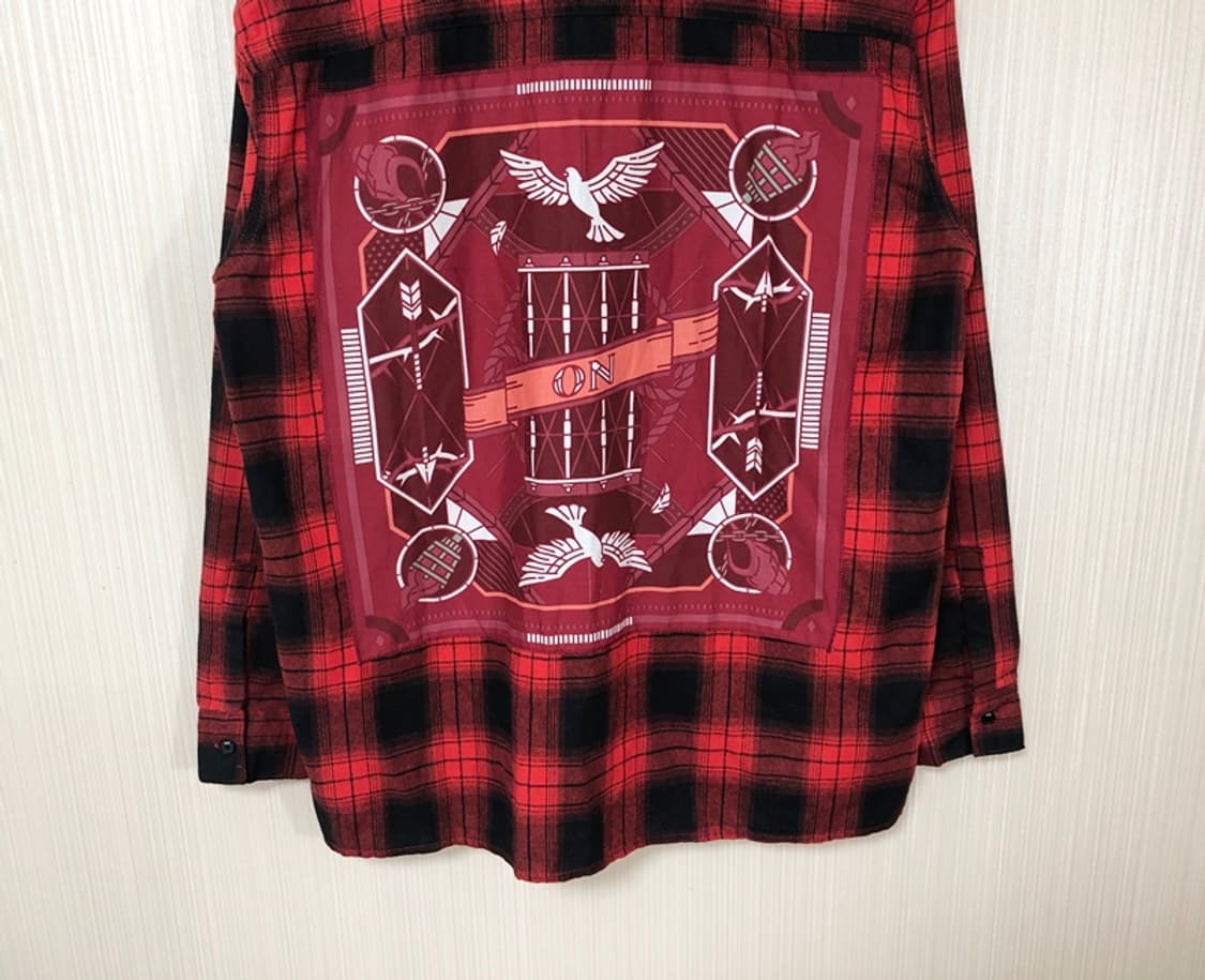 BTS 방탄소년단 'ON' 플란넬 체크셔츠 L 상품이미지10