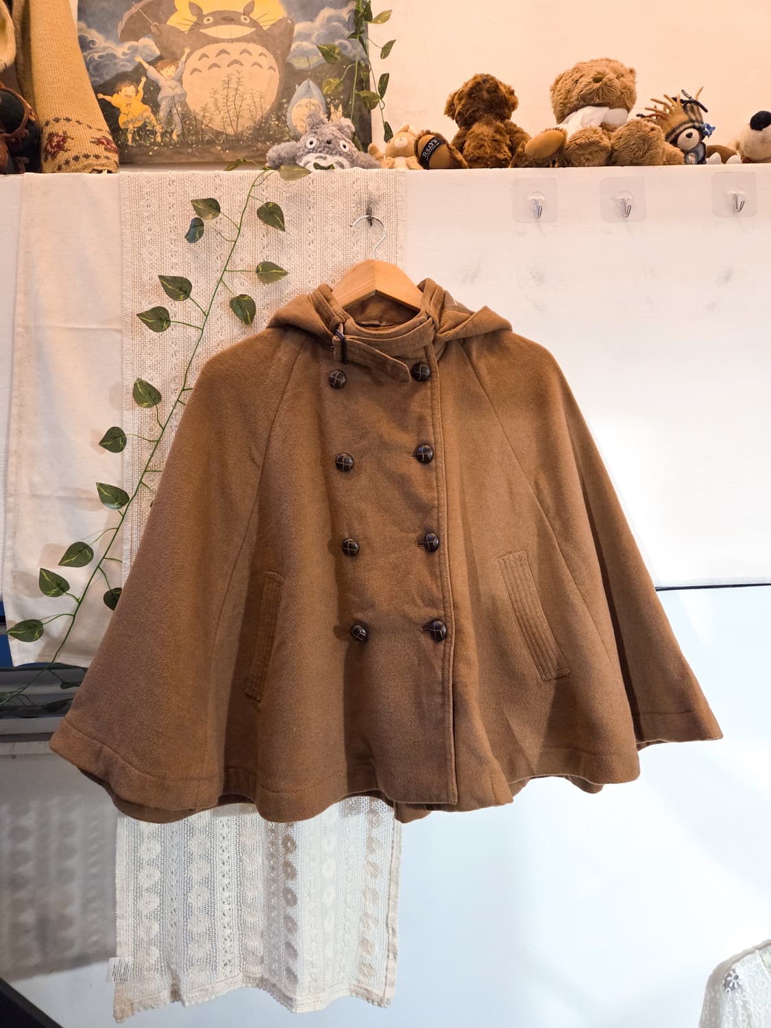 더블 버튼 케이프 코트 상품이미지1