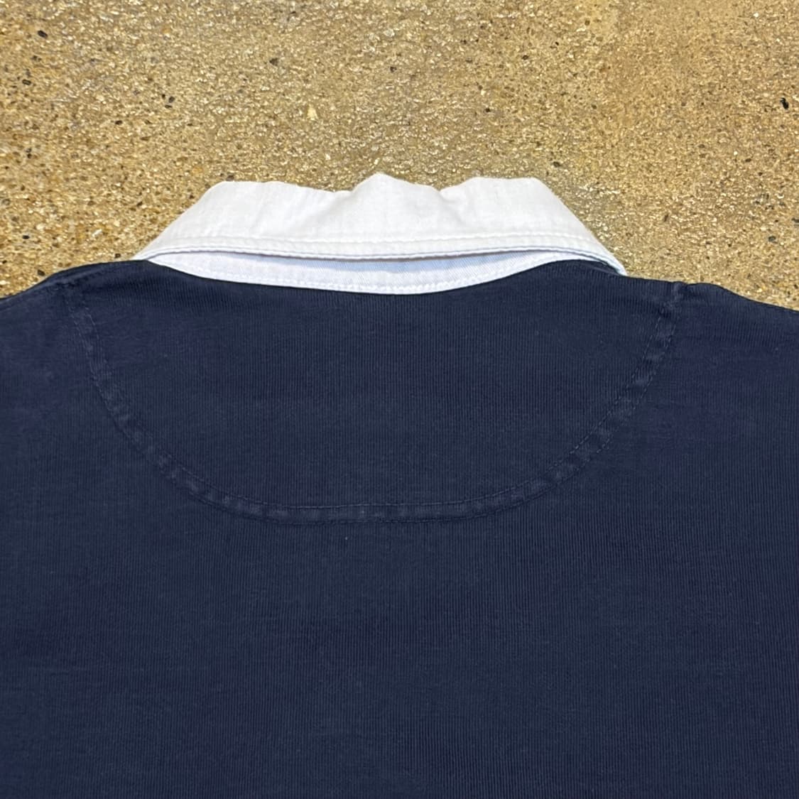 미국 빈티지 소노마 헤비코튼 스트라이프 배색 럭비티 상품이미지6