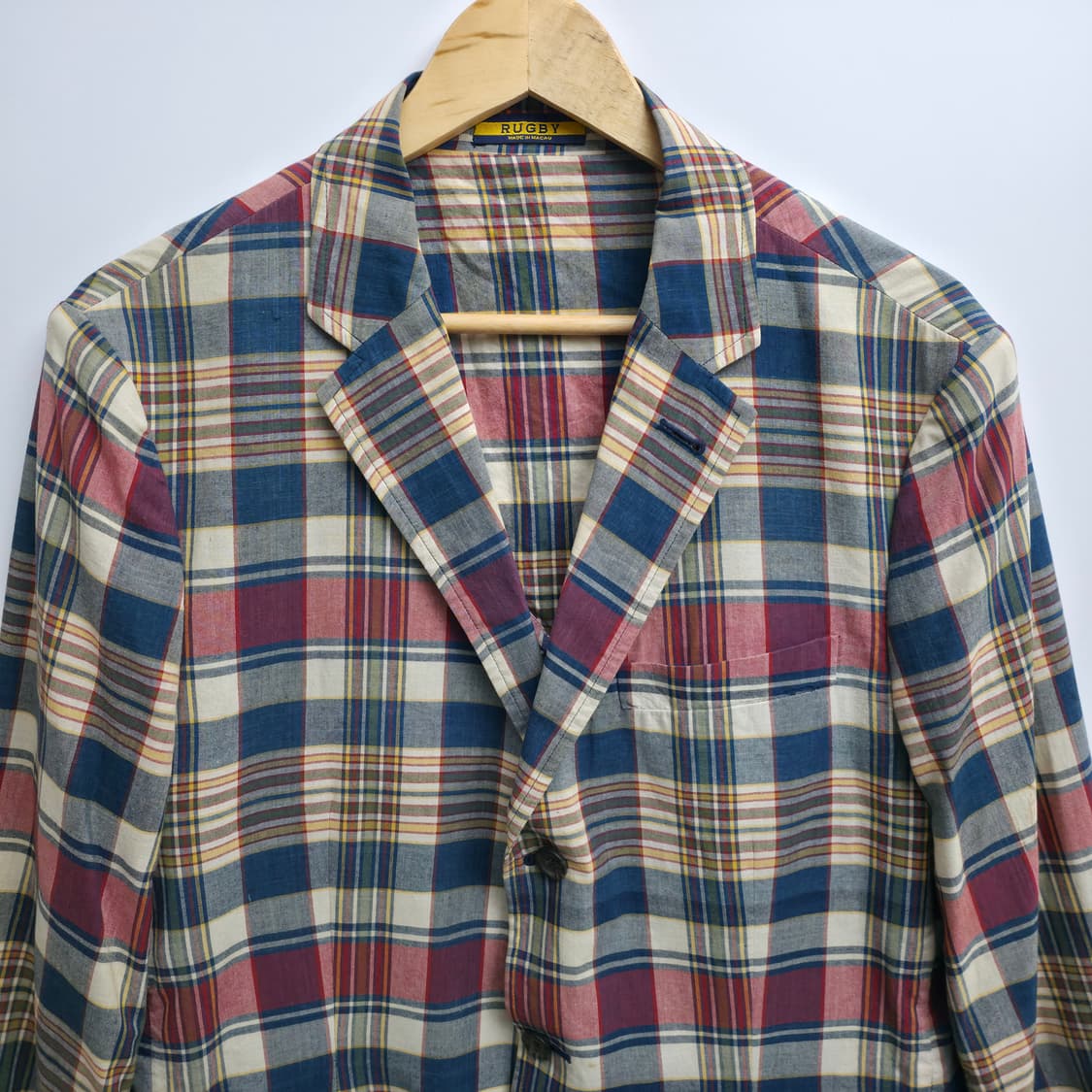 [XL] 폴로 랄프로렌 RUGBY 체크 블레이저 린넨 자켓 상품이미지2