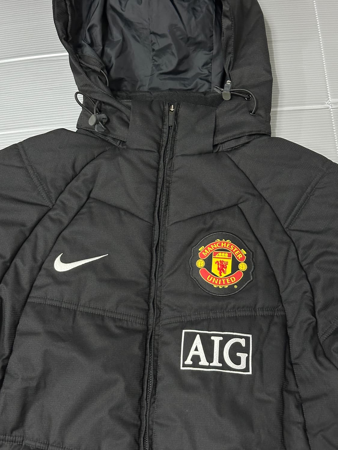 나이키 맨유 AIG 후드 점퍼 자켓 블랙 M 상품이미지2