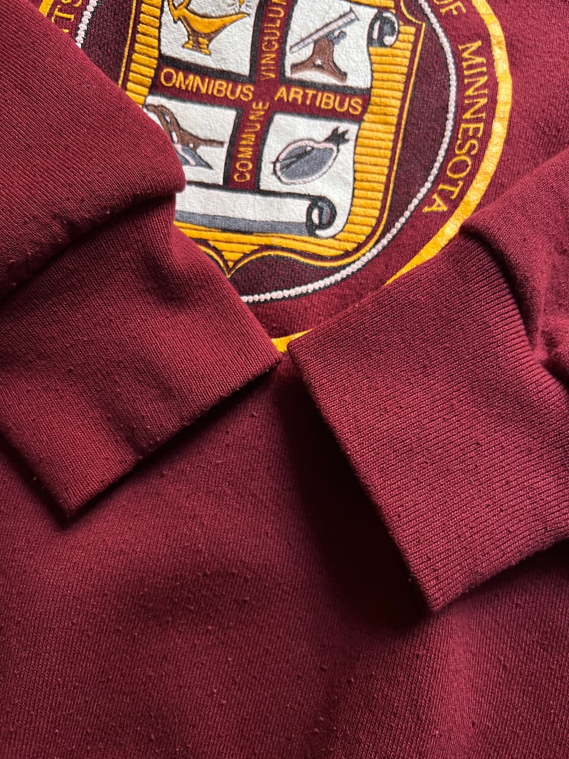 [L]90's Made in USA 미네소타 유니버시티 버건디 스웻셔츠 상품이미지5