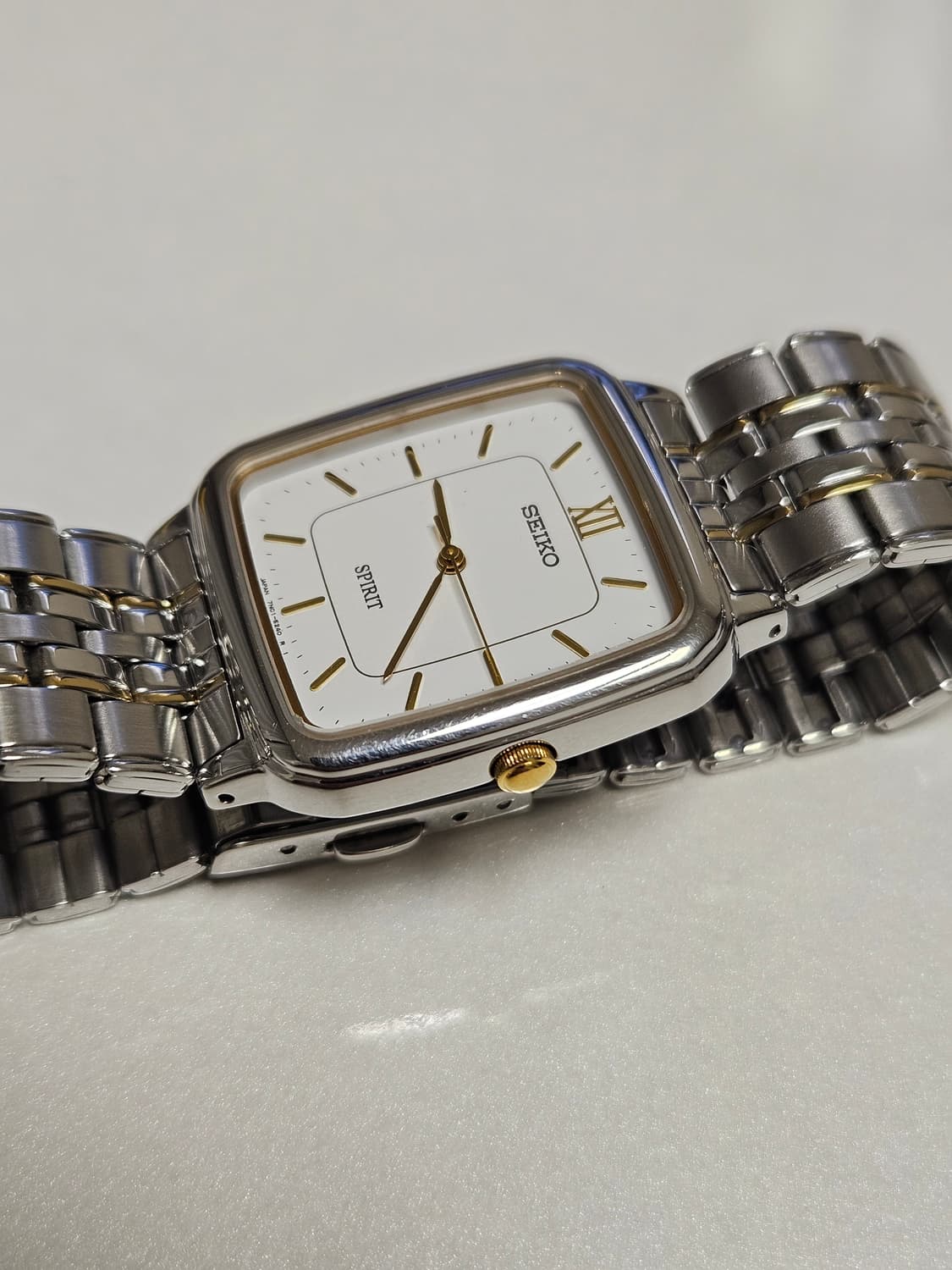 빈티지 세이코 스피릿 사각 은장 쿼츠 시계 상품이미지4