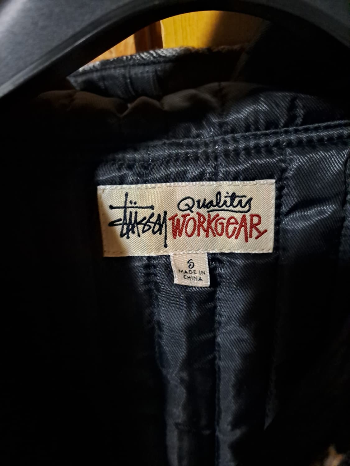 스투시 울 플레이드 워크자켓 차콜 상품이미지3