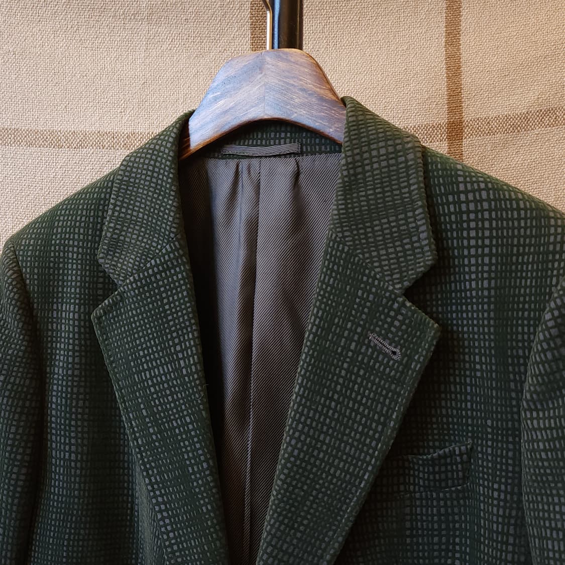 아르마니 블레이져 자켓 웹 디테일 원버튼 싱글 자켓 그린 50 상품이미지3