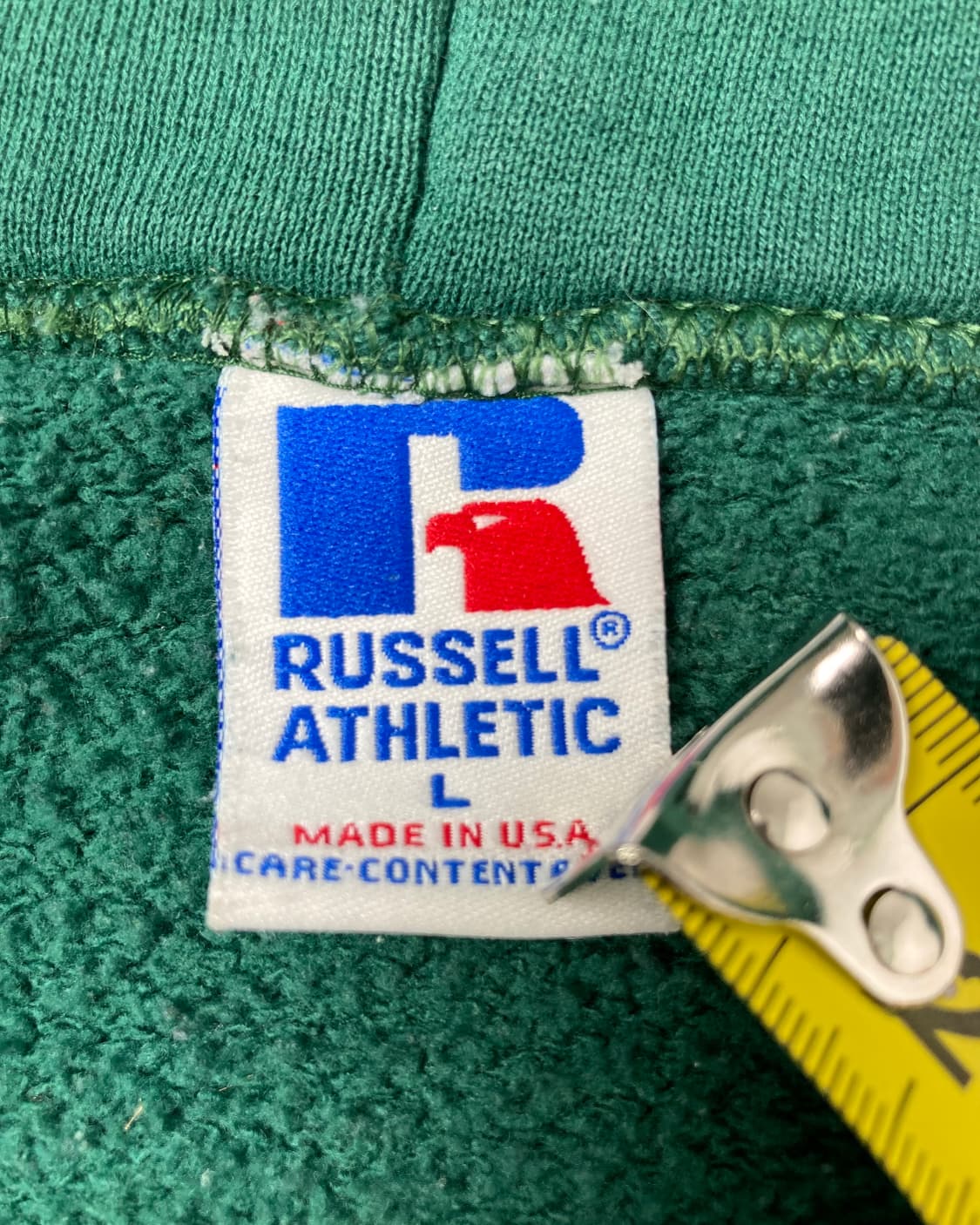 90s Russell Zip Up Hoodie (green) 상품이미지3