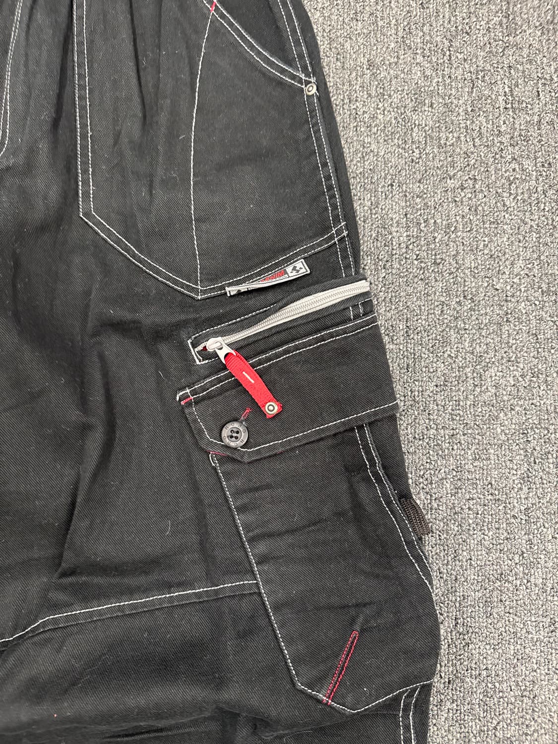 M)HOBO Denim 빈티지 카고 블랙 데님팬츠 상품이미지5