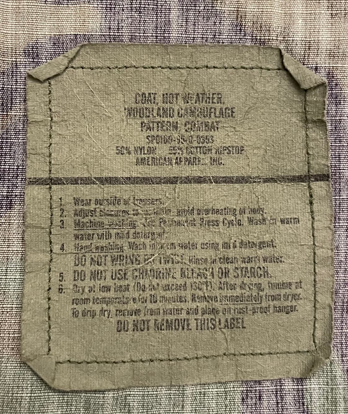 (M/R)90s US army 밀리터리 카모 우드랜드 BDU 셔츠 자켓 상품이미지10