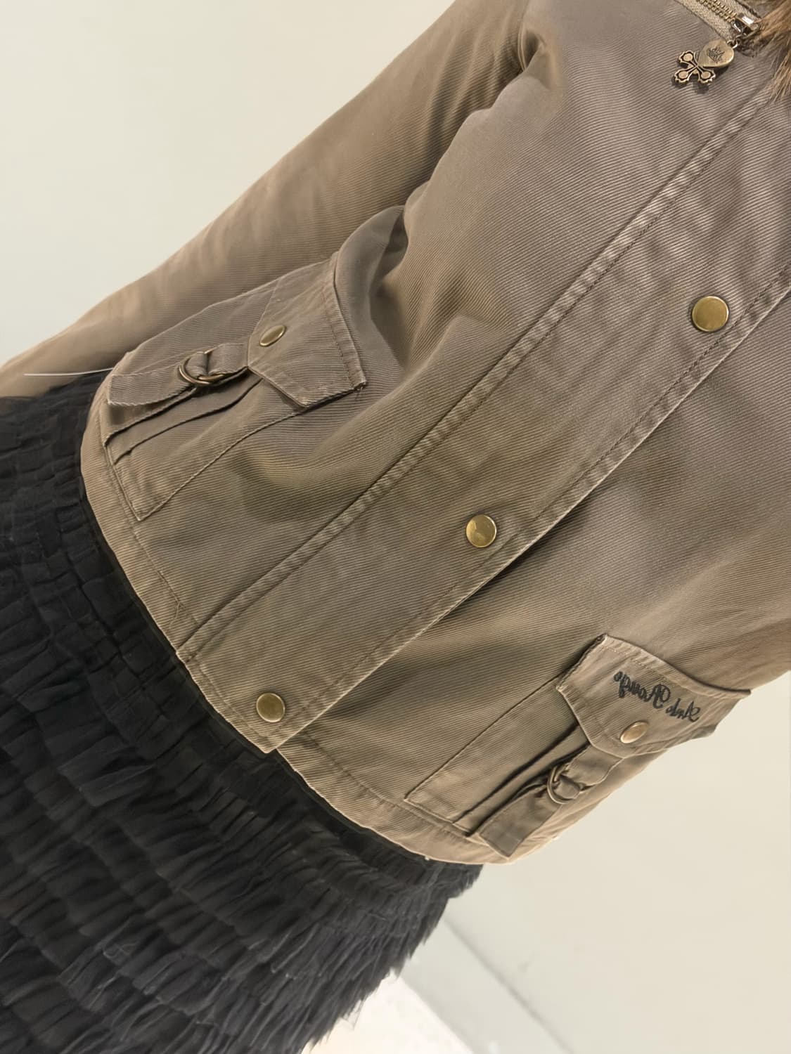 Ank rouge neck snap point jacket 상품이미지5