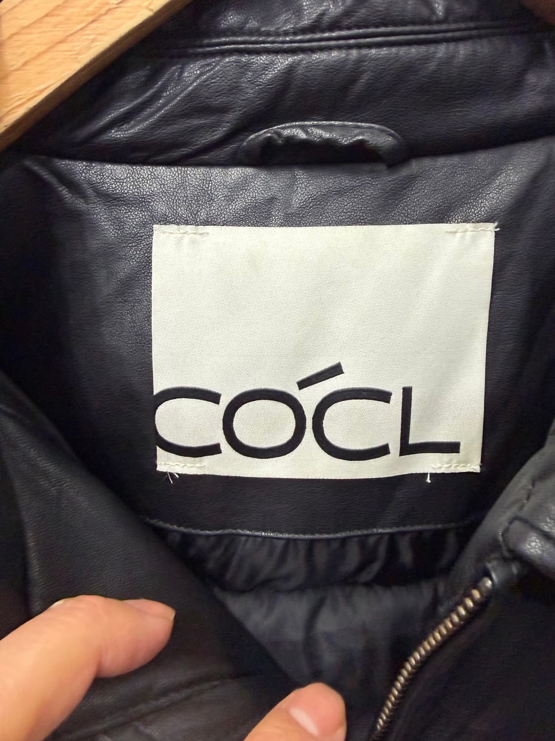 정품) COCL 커스텀어클락 오버핏 가죽 패딩 점퍼 S 상품이미지5