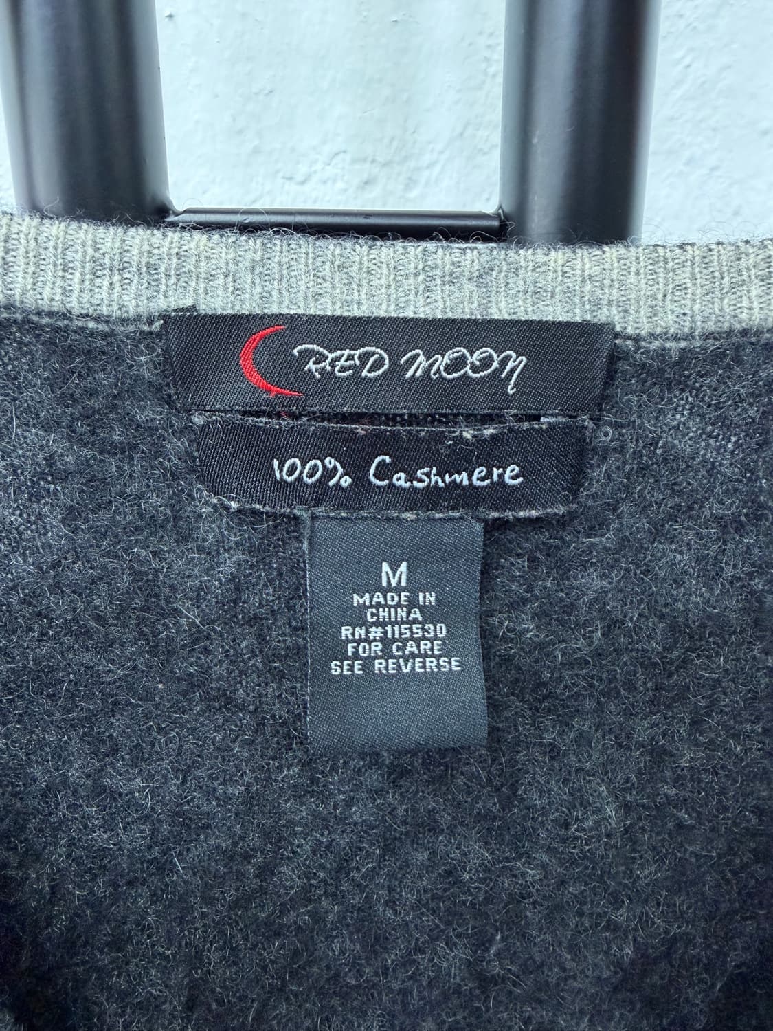 정품) 레드문 캐시미어100 가디건 M 상품이미지5