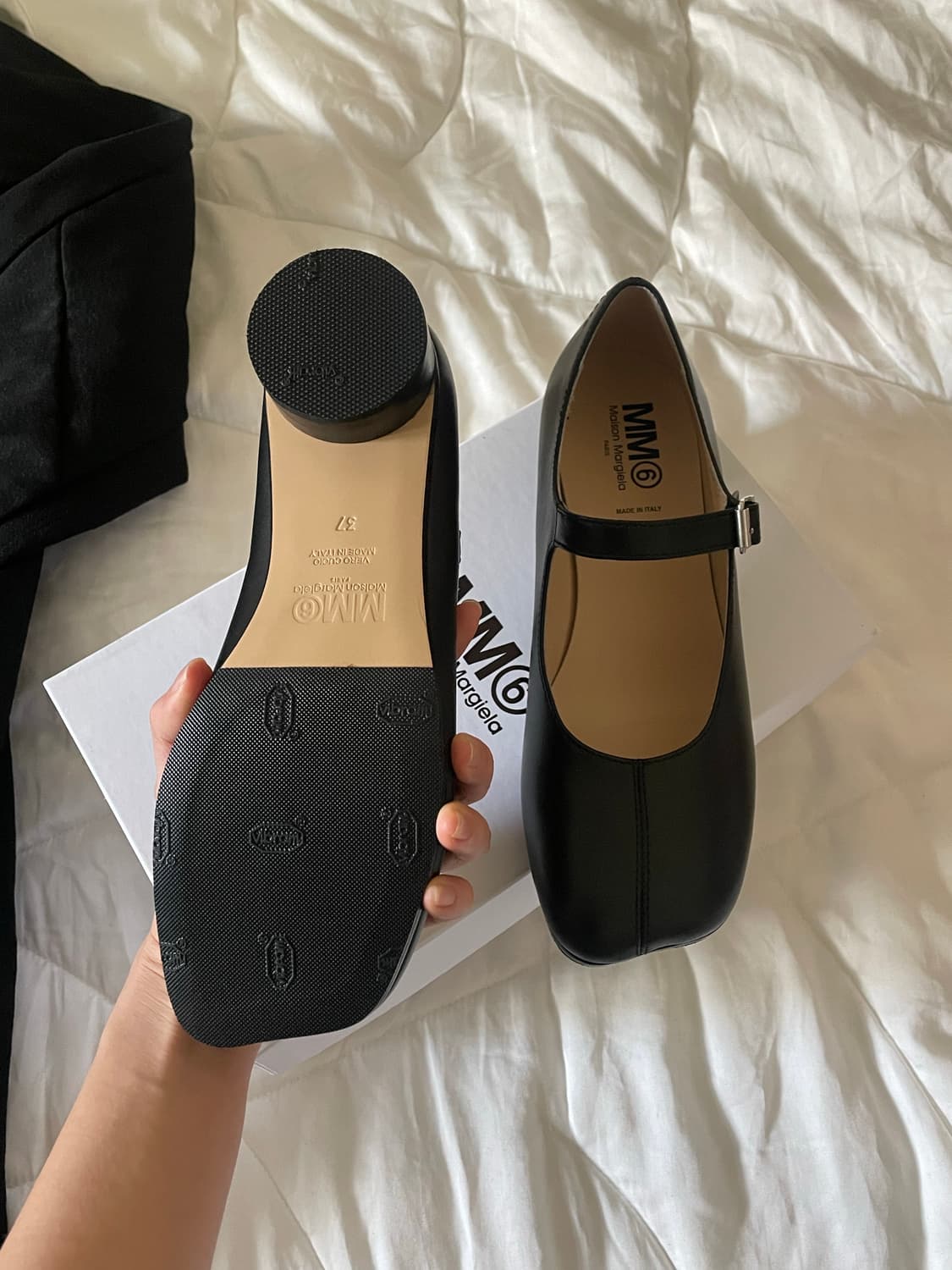 메종 마르지엘라 mm6 / 아나토믹 토 메리제인 블랙 상품이미지5