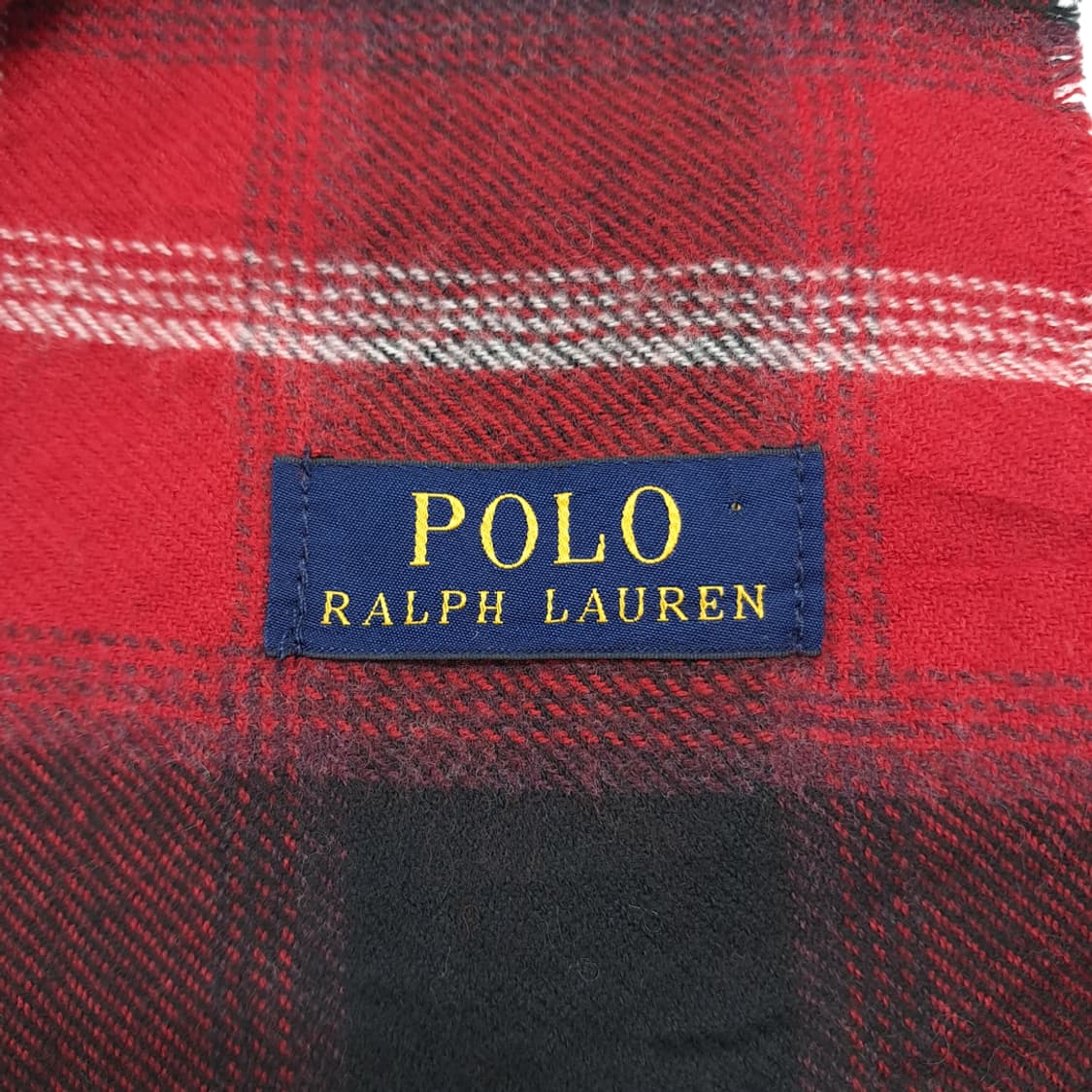 MX231 폴로 랄프로렌 크리스마스 타탄체크 빅 스카프 숄 목도리 머플러 상품이미지4