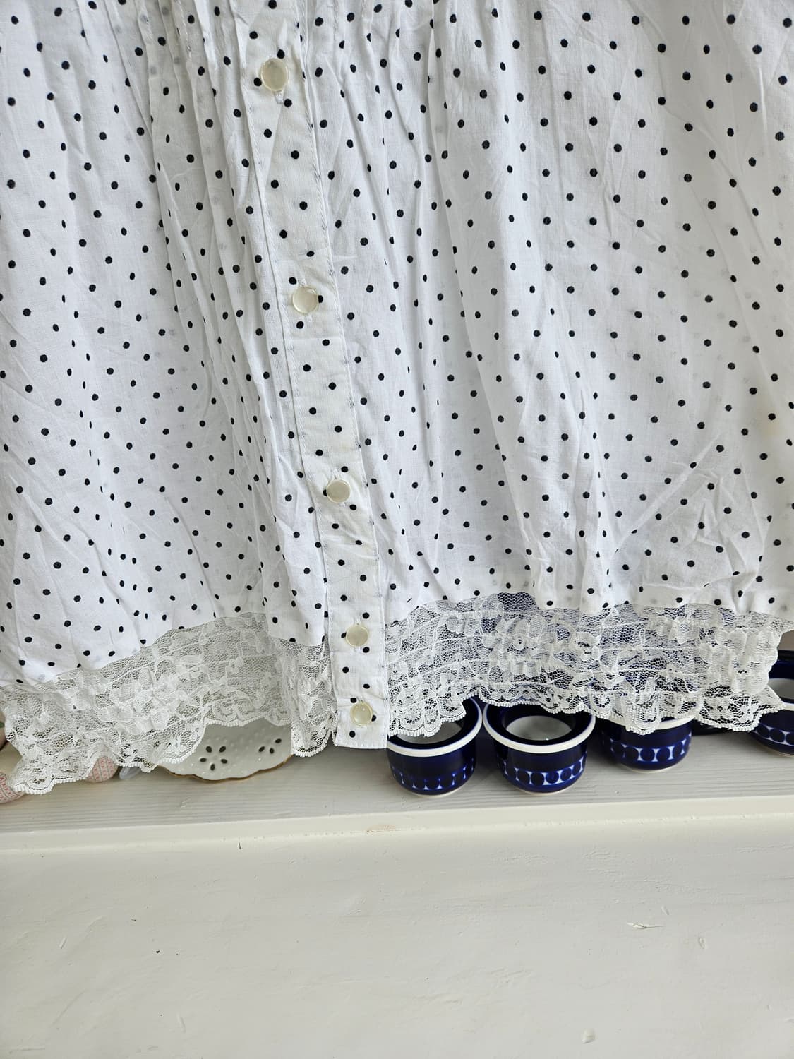 Sorridere도트 레이스 블라우스 상품이미지5