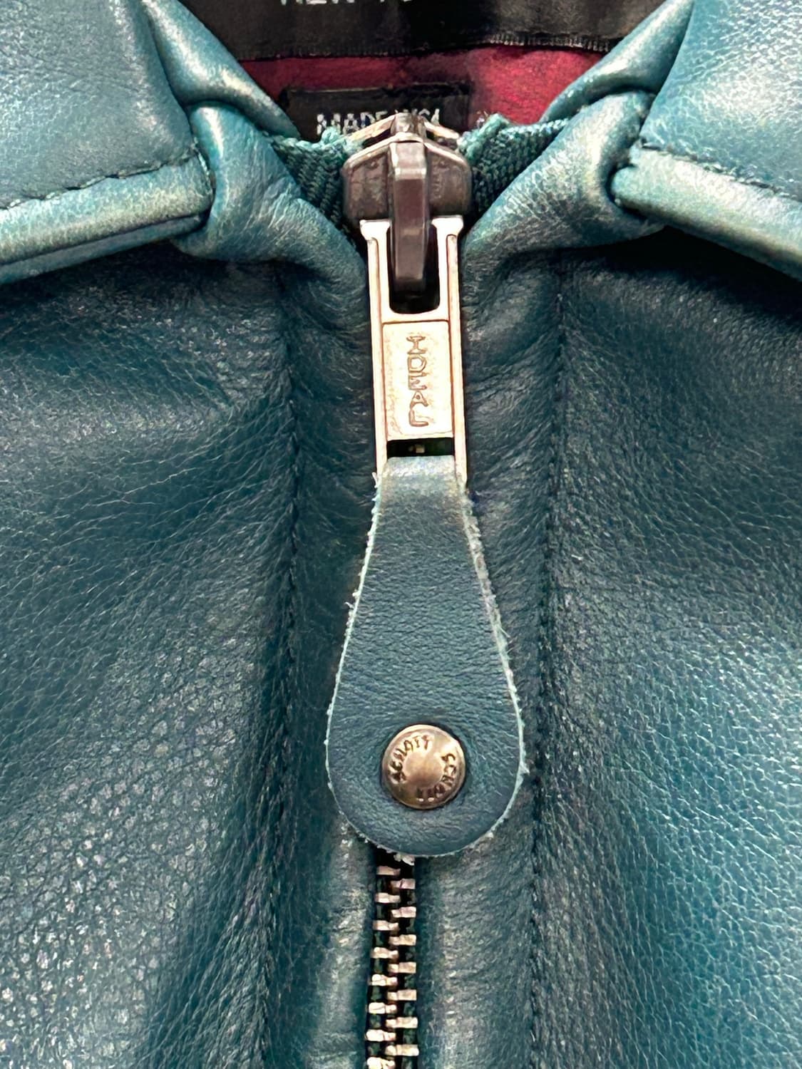 25FW 슈프림 x 쇼트 레더 레이서 자켓 틸 [L] 상품이미지3