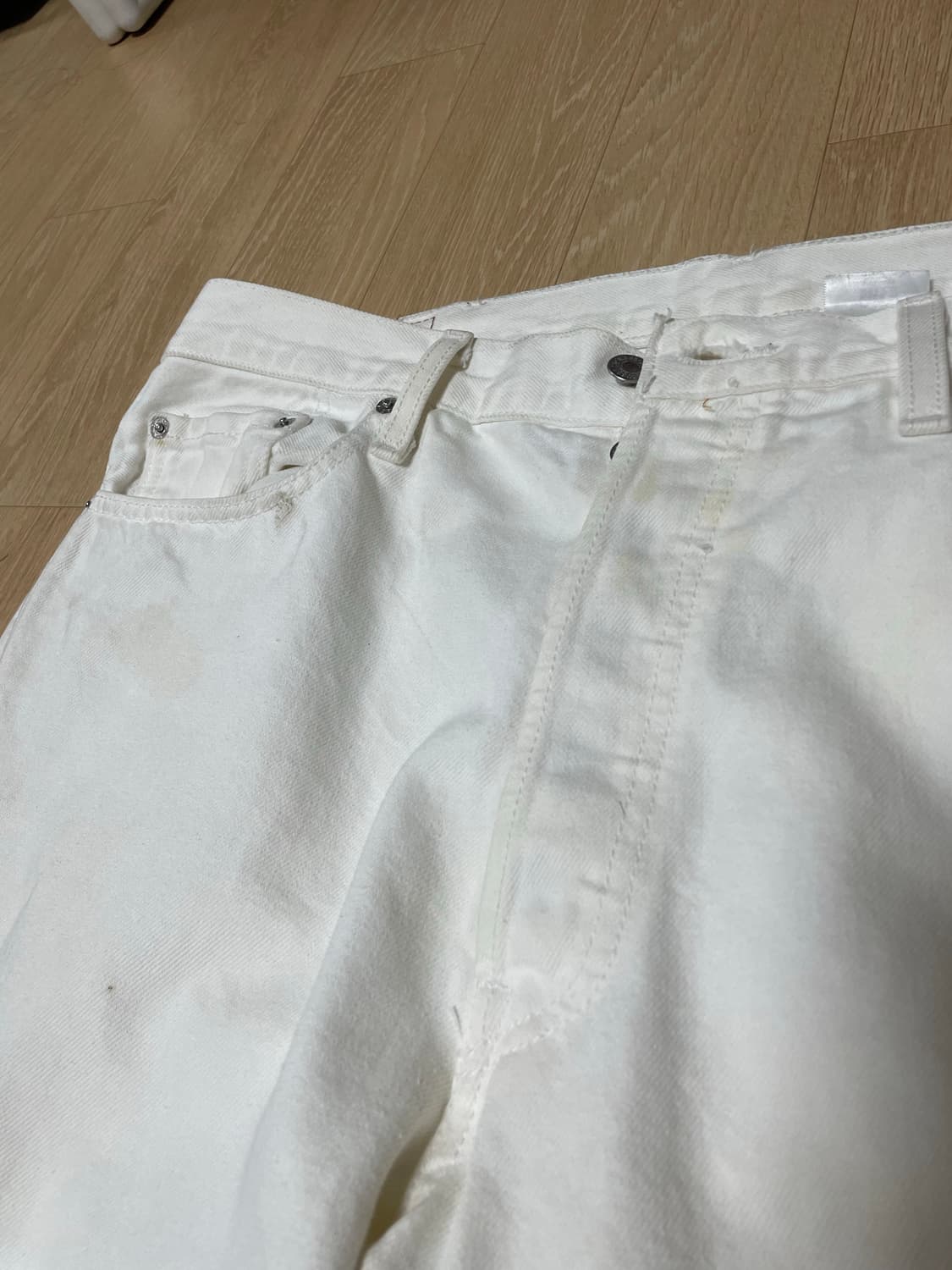 ‼️레어‼️Levi’s 501 화이트데님 38사이즈 빅사이즈 상품이미지3