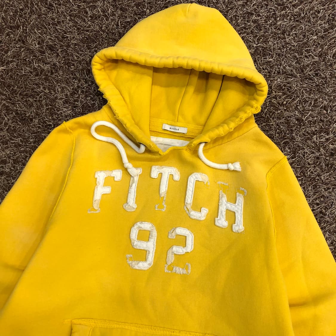 아베크롬비 옐로우 후드티 상품이미지2