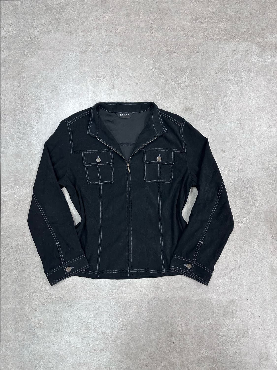 velvet pocket zip-up 상품이미지1