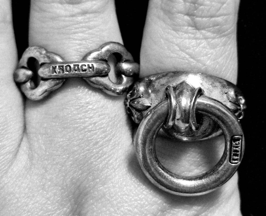 킹크로치 루프링 + 체인링 실버925 크롬하츠 스타일 상품이미지4